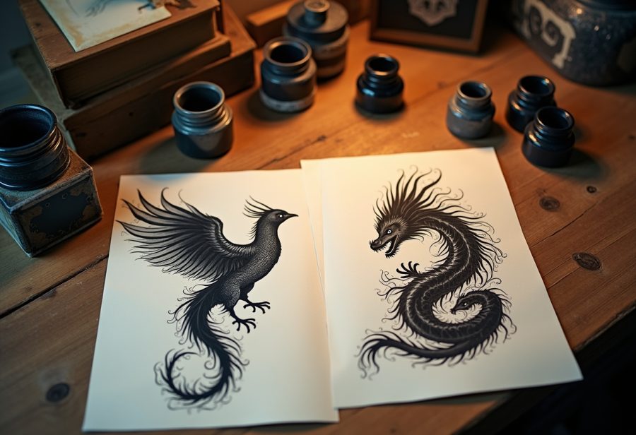 The phoenix and the dragon featured